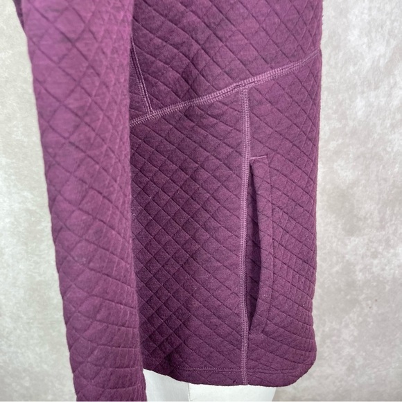 Marmot Annie Quilted Funnel Neck Sweatshirt Pullover In Purple Size S - Picture 5 of 8